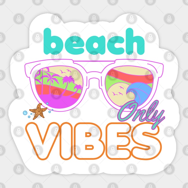 Shell Yeah, Beach Please! Sticker by Apache Sun Moon Rising